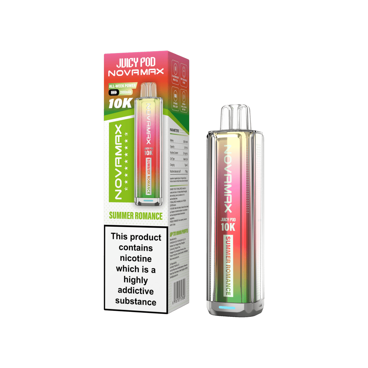 Juicy Pod Novamax 10k Prefilled Pod Vape Kit - Clouds Vapes
