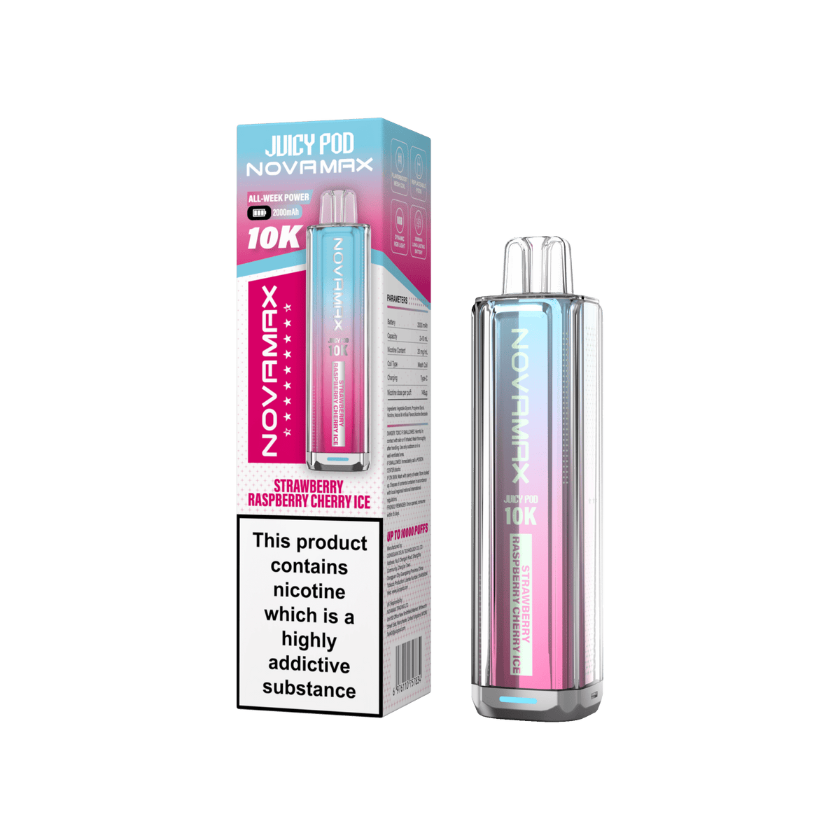 Juicy Pod Novamax 10k Prefilled Pod Vape Kit - Clouds Vapes
