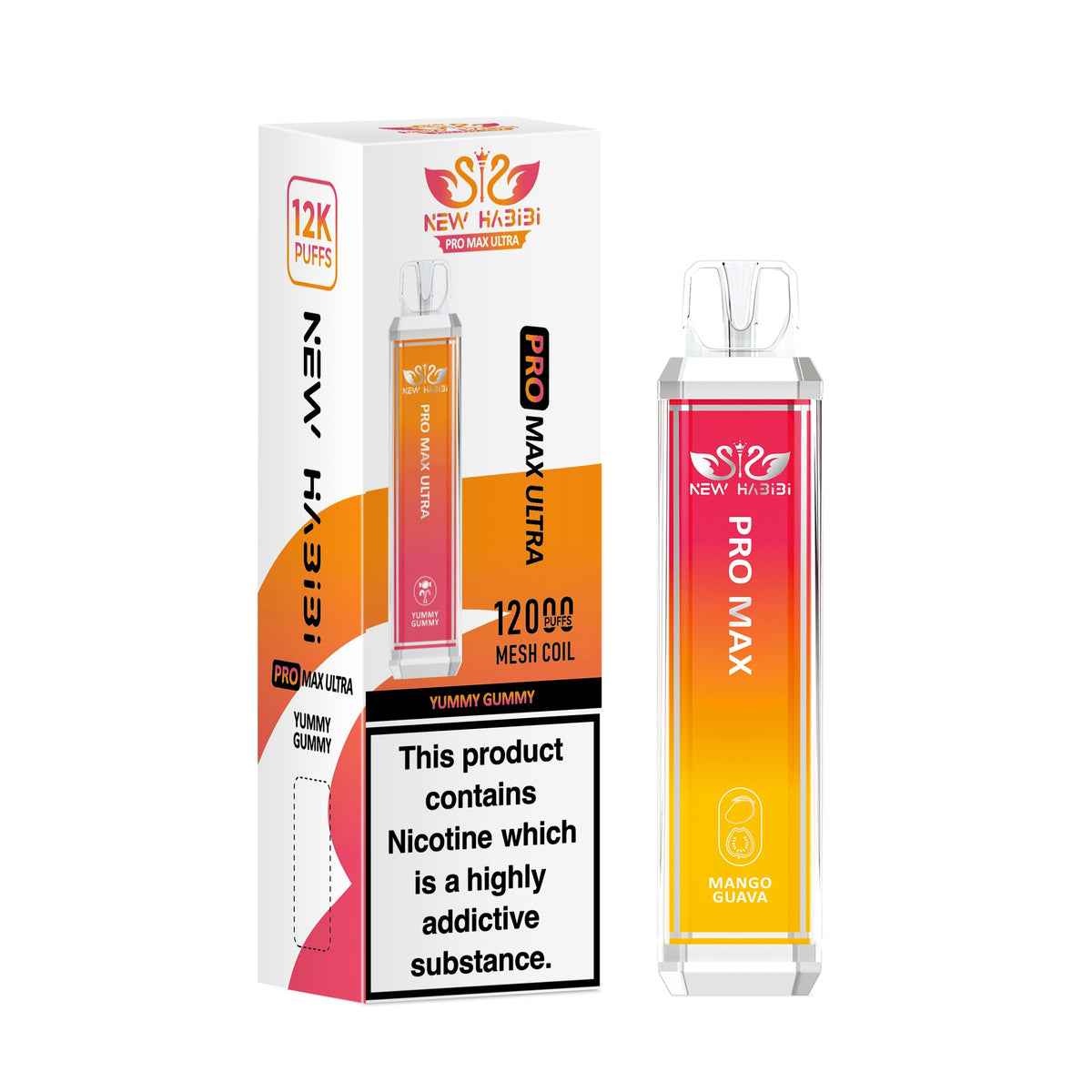 New Habibi Pro Max Ultra 12000 Puffs Disposable Vape - Clouds Vapes