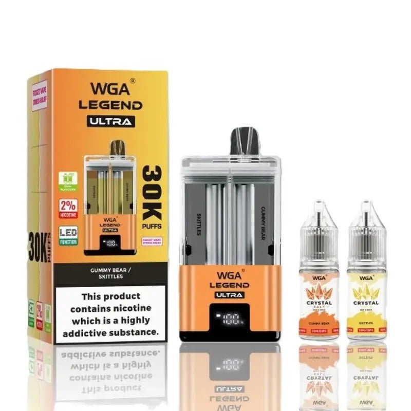 WGA Legend Ultra 30k Disposable Vape Box of 5 - Clouds Vapes