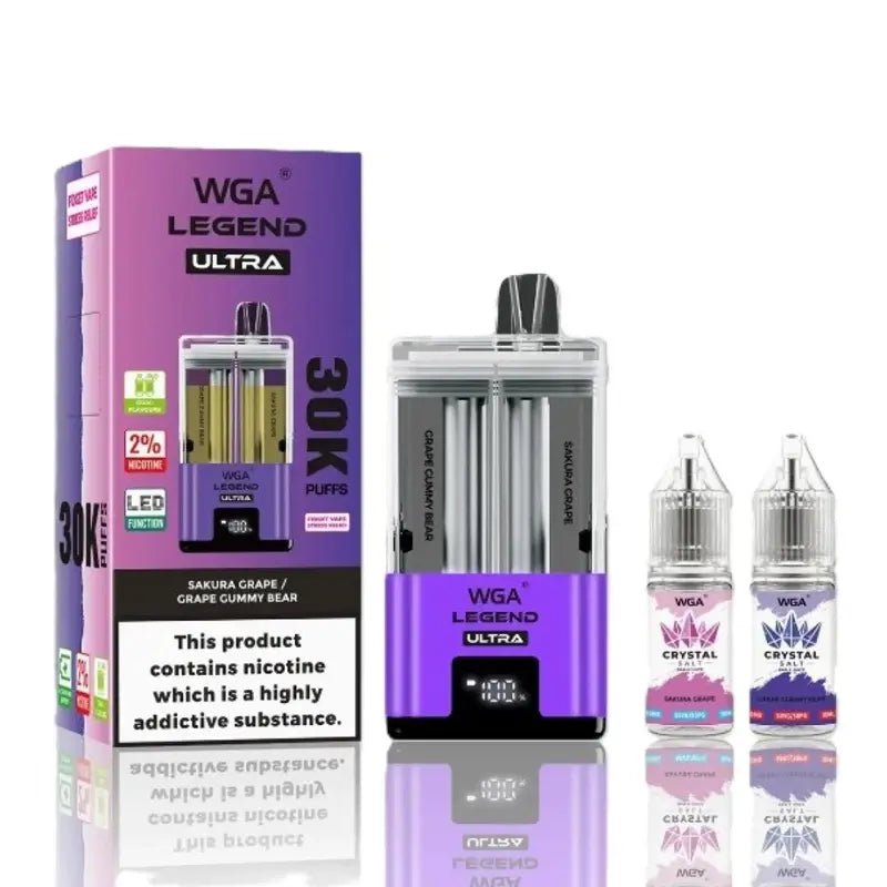 WGA Legend Ultra 30k Disposable Vape Box of 5 - Clouds Vapes