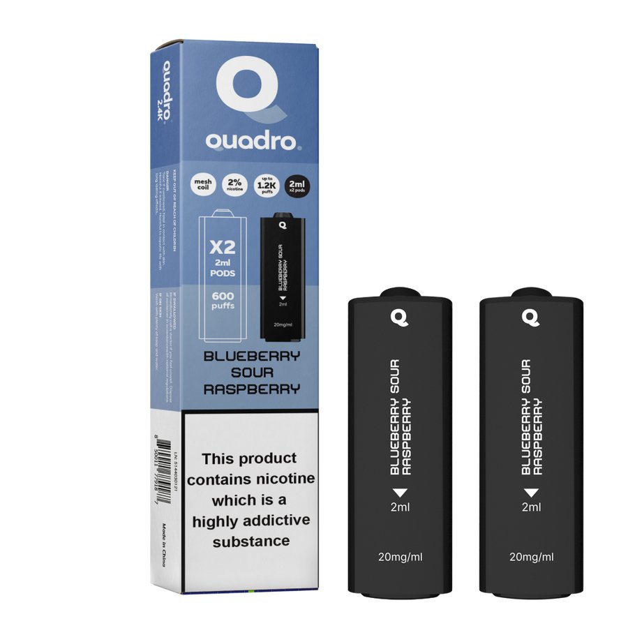 4 in 1 Quadro 2400 Puffs Replacement Pods - Clouds Vapes