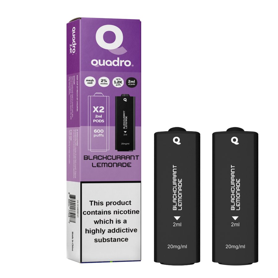 4 in 1 Quadro 2400 Puffs Replacement Pods - Clouds Vapes