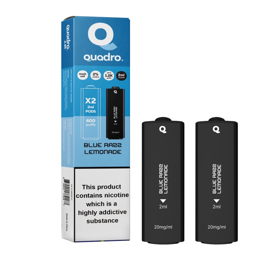 4 in 1 Quadro 2400 Puffs Replacement Pods - Clouds Vapes