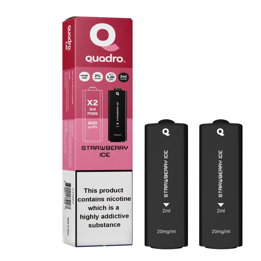 4 in 1 Quadro 2400 Puffs Replacement Pods - Clouds Vapes