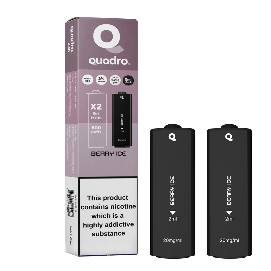 4 in 1 Quadro 2400 Puffs Replacement Pods - Clouds Vapes