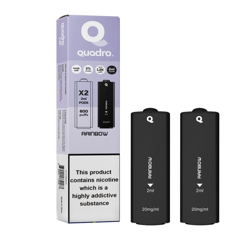 4 in 1 Quadro 2400 Puffs Replacement Pods - Clouds Vapes