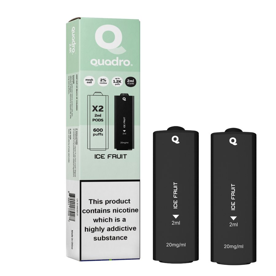 4 in 1 Quadro 2400 Puffs Replacement Pods - Clouds Vapes