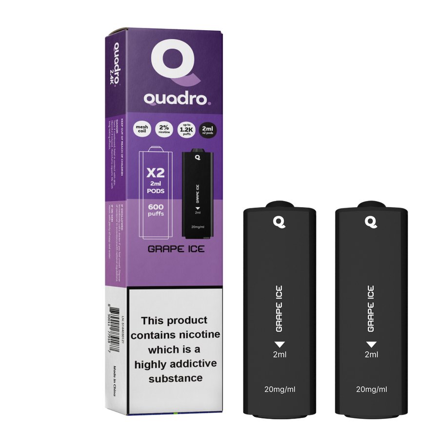 4 in 1 Quadro 2400 Puffs Replacement Pods - Clouds Vapes