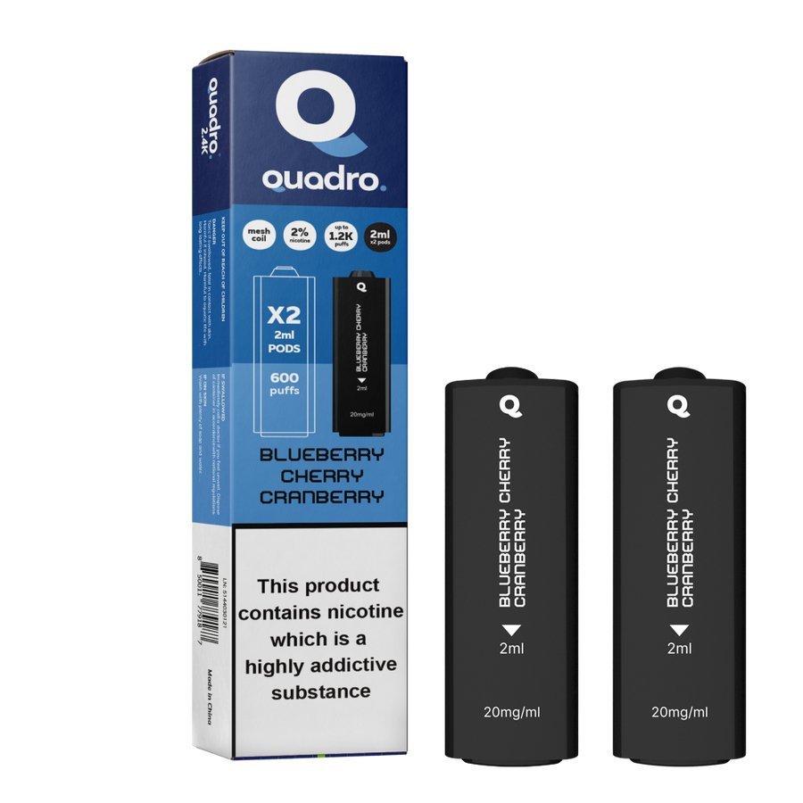 4 in 1 Quadro 2400 Puffs Replacement Pods - Clouds Vapes