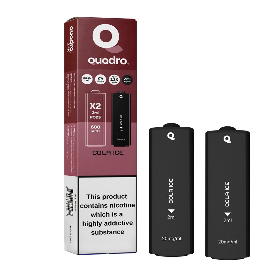 4 in 1 Quadro 2400 Puffs Replacement Pods - Clouds Vapes