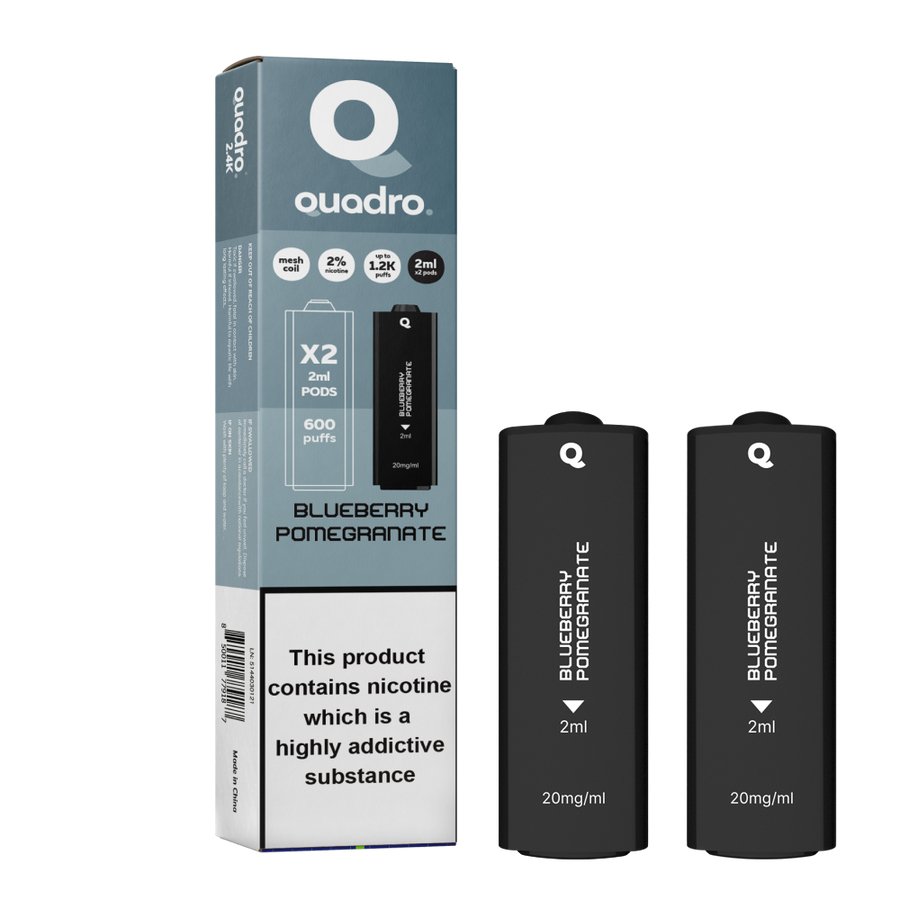 4 in 1 Quadro 2400 Puffs Replacement Pods - Clouds Vapes