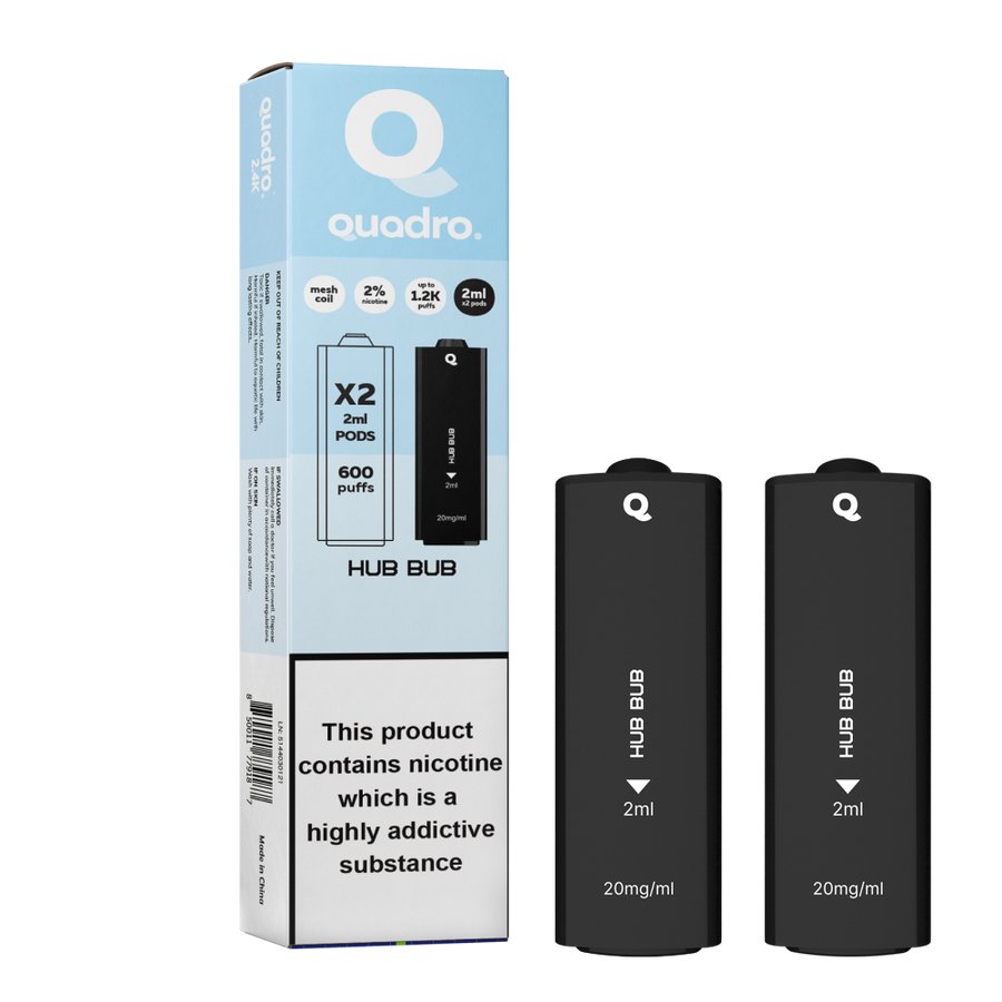 4 in 1 Quadro 2400 Puffs Replacement Pods - Clouds Vapes