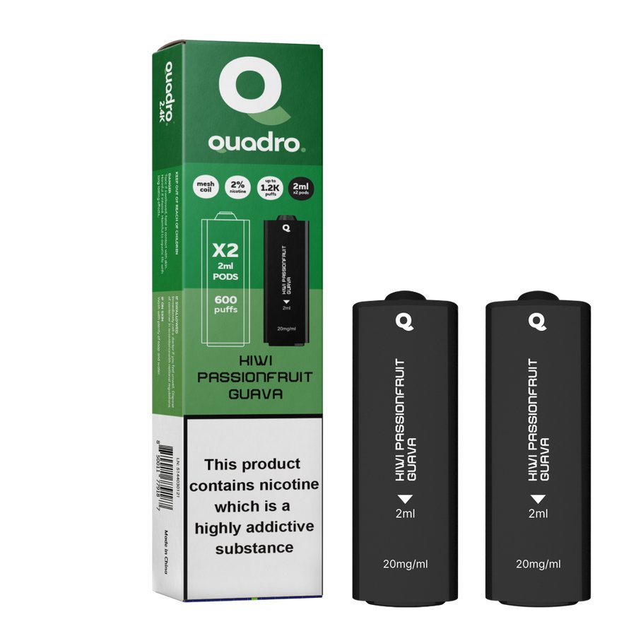 4 in 1 Quadro 2400 Puffs Replacement Pods - Clouds Vapes