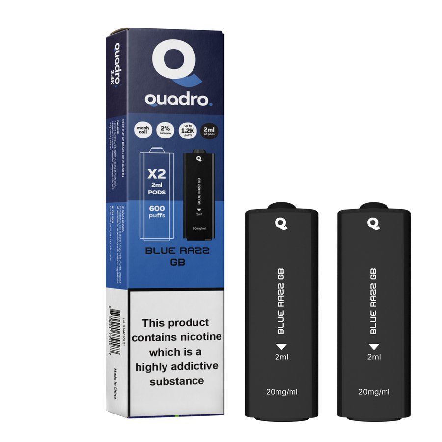 4 in 1 Quadro 2400 Puffs Replacement Pods - Clouds Vapes