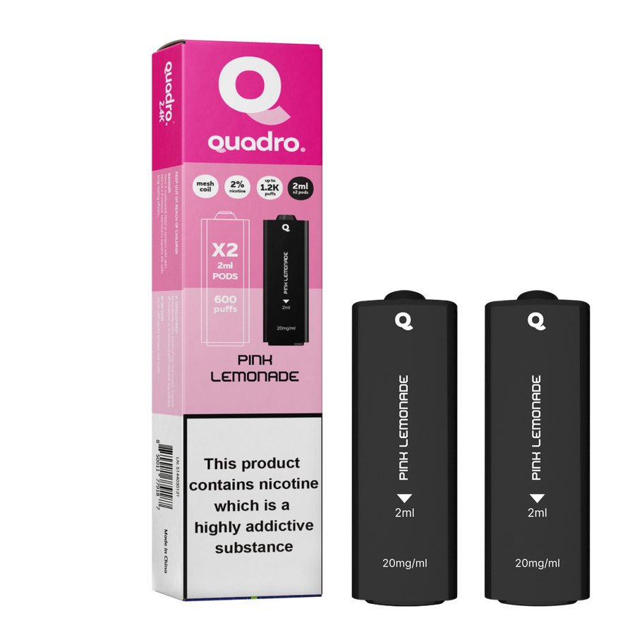 4 in 1 Quadro 2400 Puffs Replacement Pods - Clouds Vapes