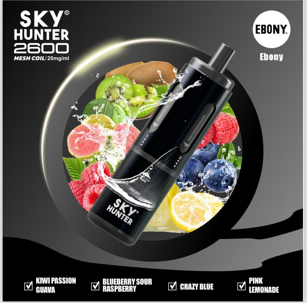 4 in 1 Sky Hunter 2600 Puffs Disposable Vape Box of 5 - Clouds Vapes