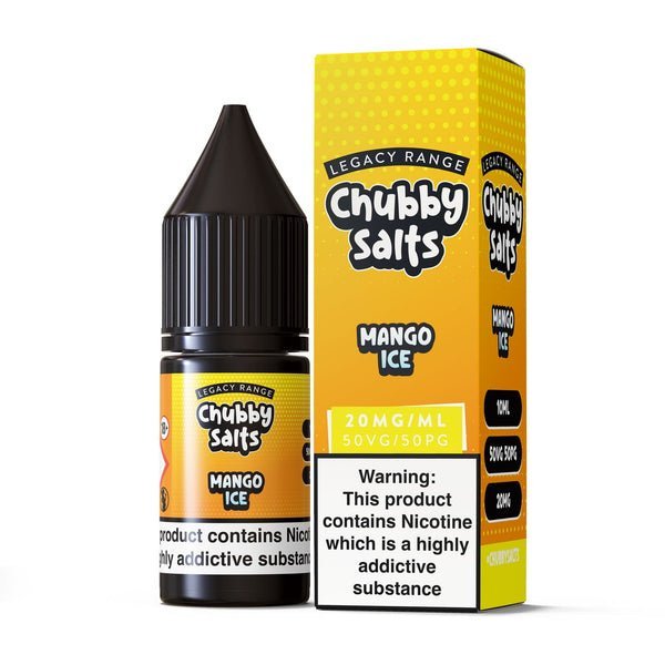 Chubby Salt E-liquids Nic Salts-10ml- Box of 10 - Wolfvapes.co.uk-Mango Ice