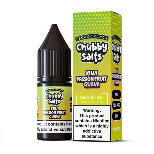 Chubby Salt E-liquids Nic Salts-10ml- Box of 10 - Wolfvapes.co.uk-Kiwi Passion Fruit Guava