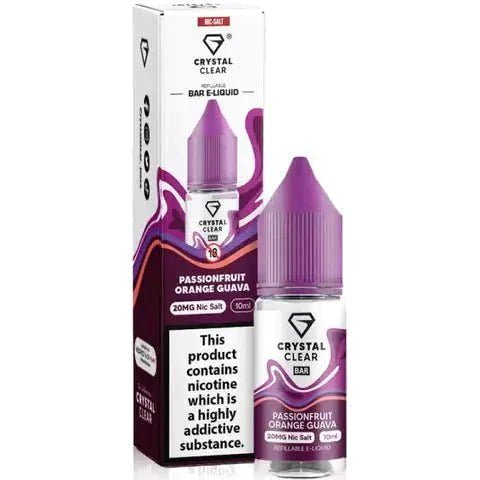 Crystal Clear 10ml Nic Salts - Wolfvapes.co.uk-Apple Peach