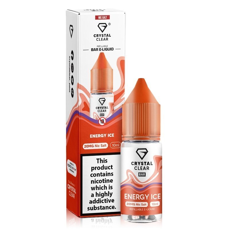 Crystal Clear 10ml Nic Salts - Wolfvapes.co.uk-Apple Peach