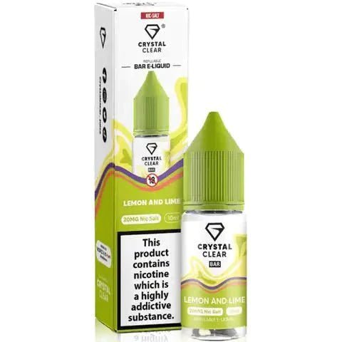 Crystal Clear Nic Salts 10ml- Pack of 10 - Wolfvapes.co.uk-Lemon and Lime