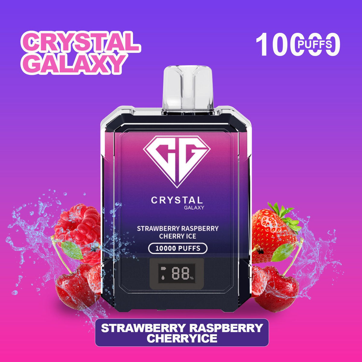 Crystal Galaxy 10000 Puffs Disposable Vape Pod Box of 10 #Simbavapes#