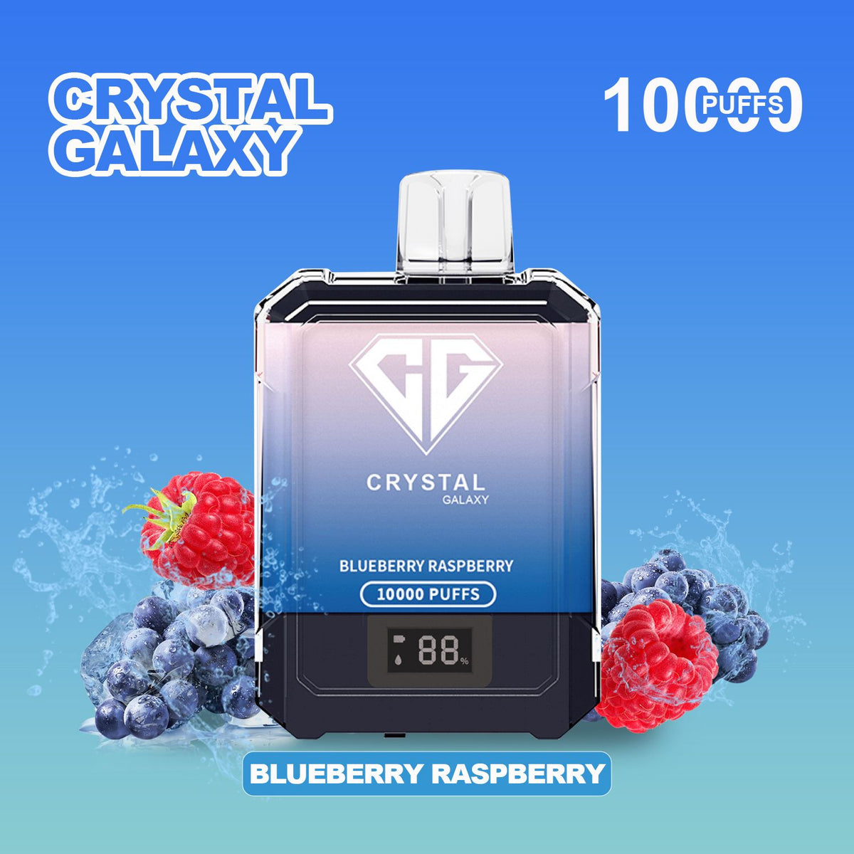 Crystal Galaxy 10000 Puffs Disposable Vape Pod Box of 10 #Simbavapes#