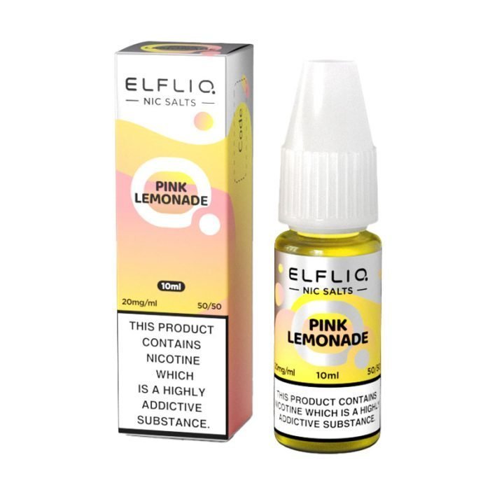 Elf Bar Elfliq 10ml Nic Salt - Box of 10 - Wolfvapes.co.uk-Pink Lemonade