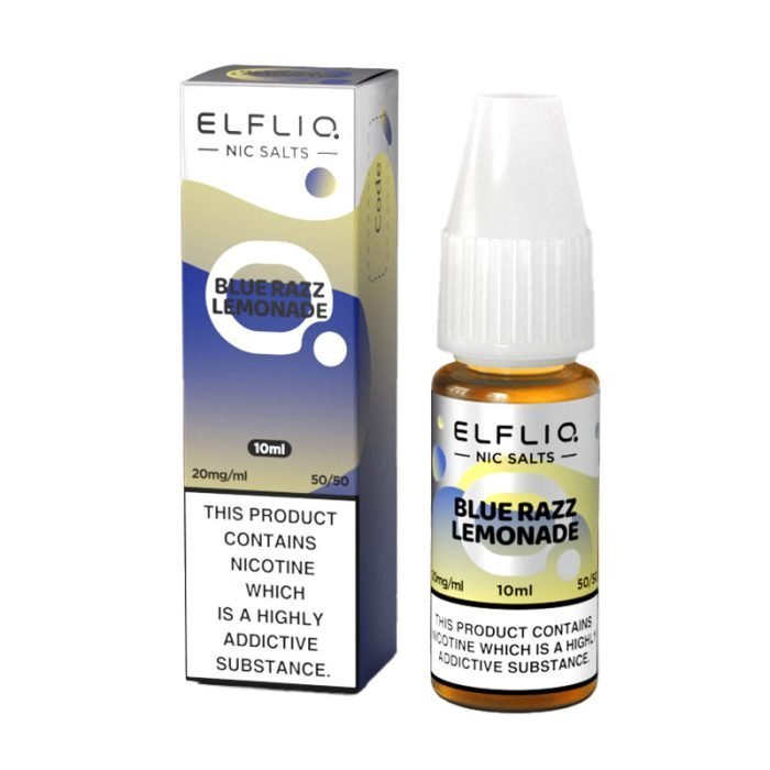 Elf Bar Elfliq 10ml Nic Salt - Box of 10 - Wolfvapes.co.uk-Blue Razz Lemonade