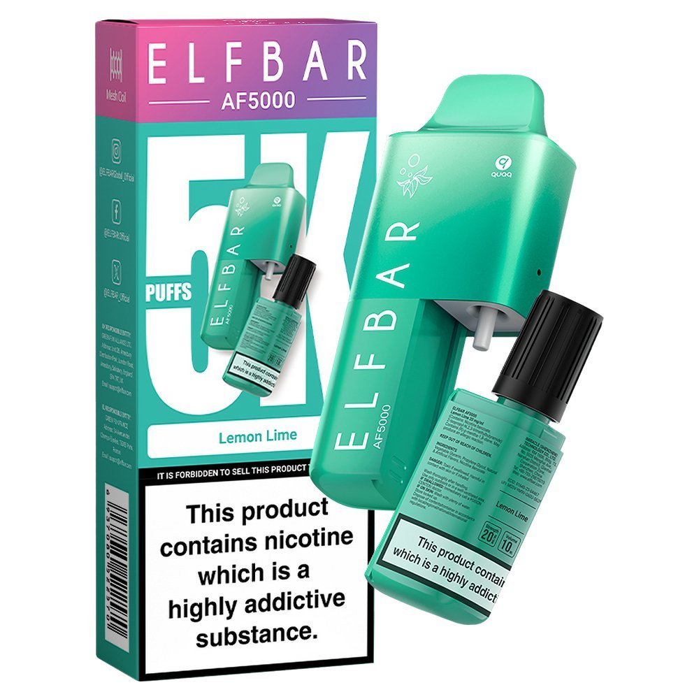 Elfbar AF5000 Puffs Disposable Vape Device - Box of 5 - Clouds Vapes