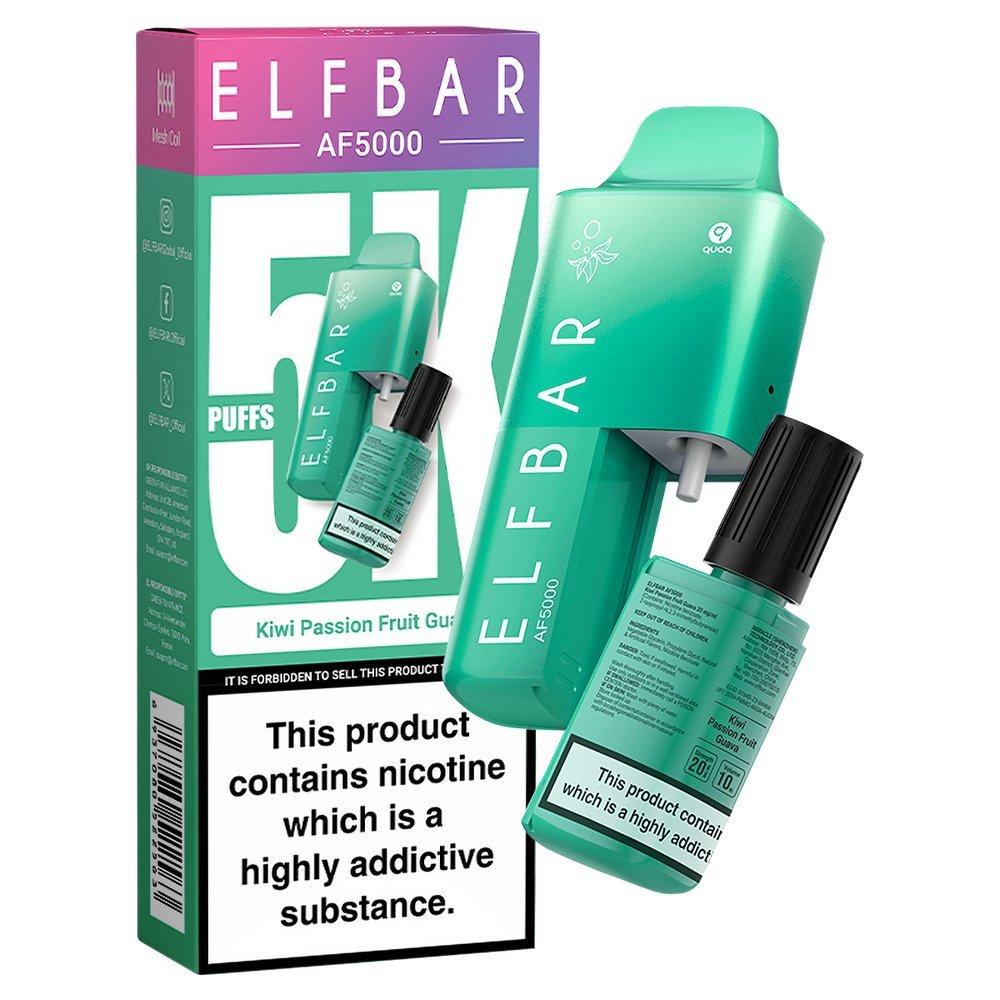 Elfbar AF5000 Puffs Disposable Vape Device - Box of 5 - Clouds Vapes