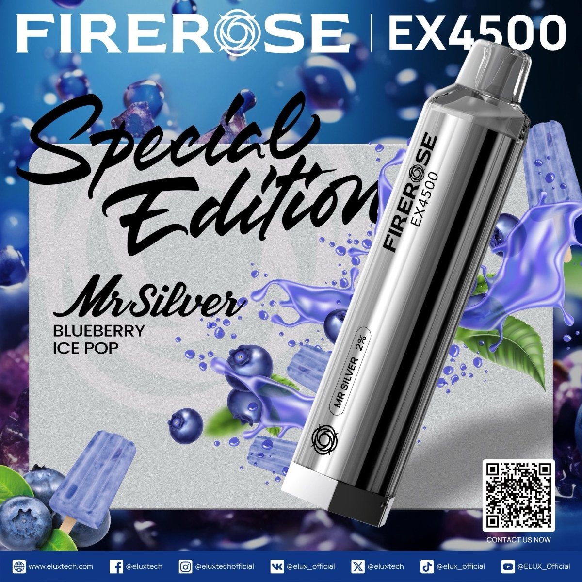 Firerose 4500 Puffs Special Edition Disposable Vape (Box of 10) - Clouds Vapes