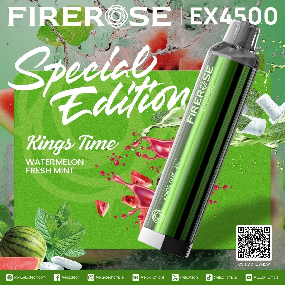 Firerose 4500 Puffs Special Edition Disposable Vape (Box of 10) - Clouds Vapes