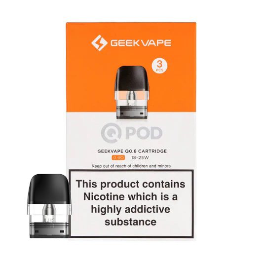 Geekvape Q Pods Cartridges Pack of 3 - Clouds Vapes