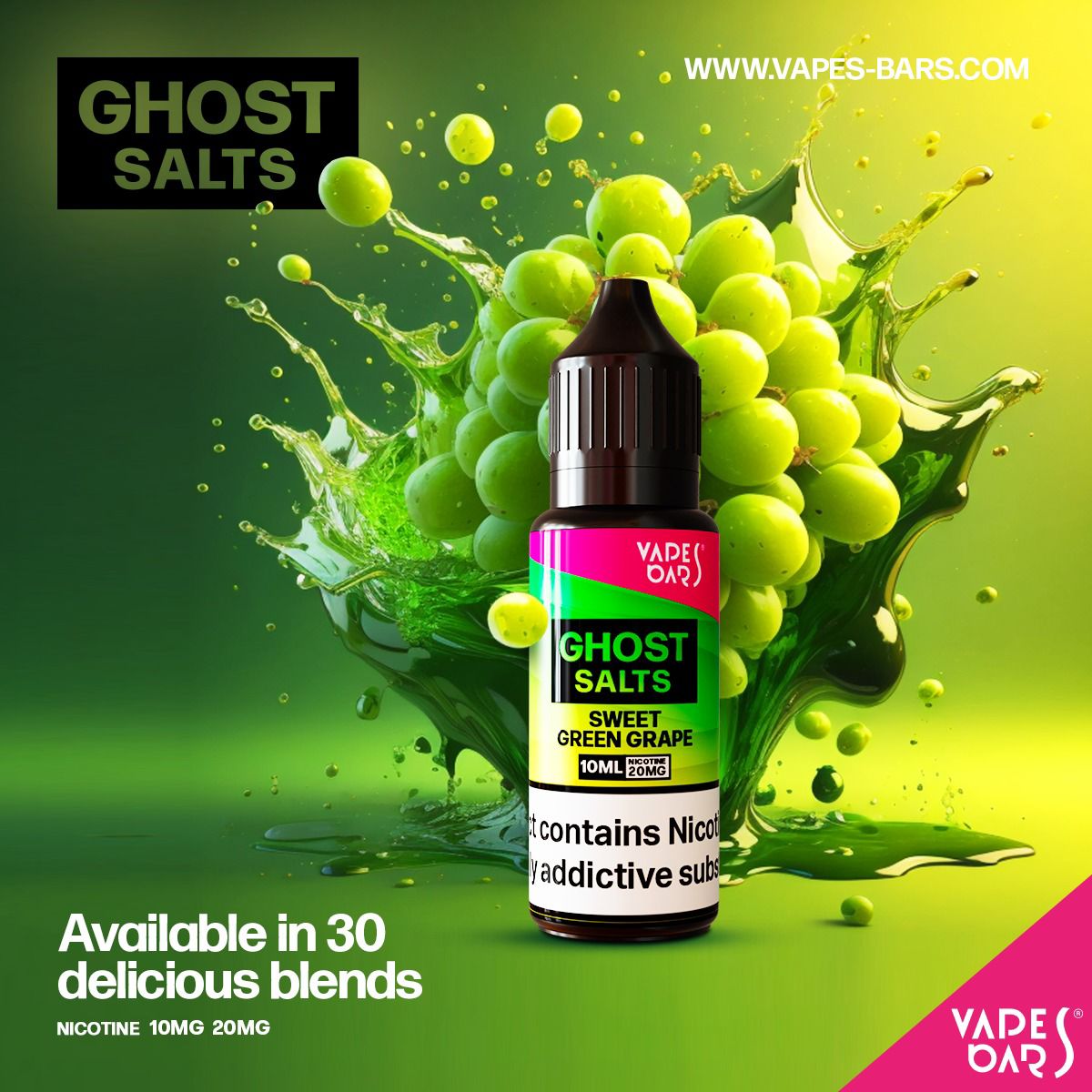 GHOST 3500 Nic Salts 10ml - Box of 10 - Clouds Vapes