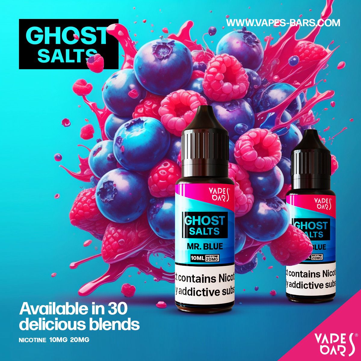 GHOST 3500 Nic Salts 10ml - Box of 10 - Clouds Vapes