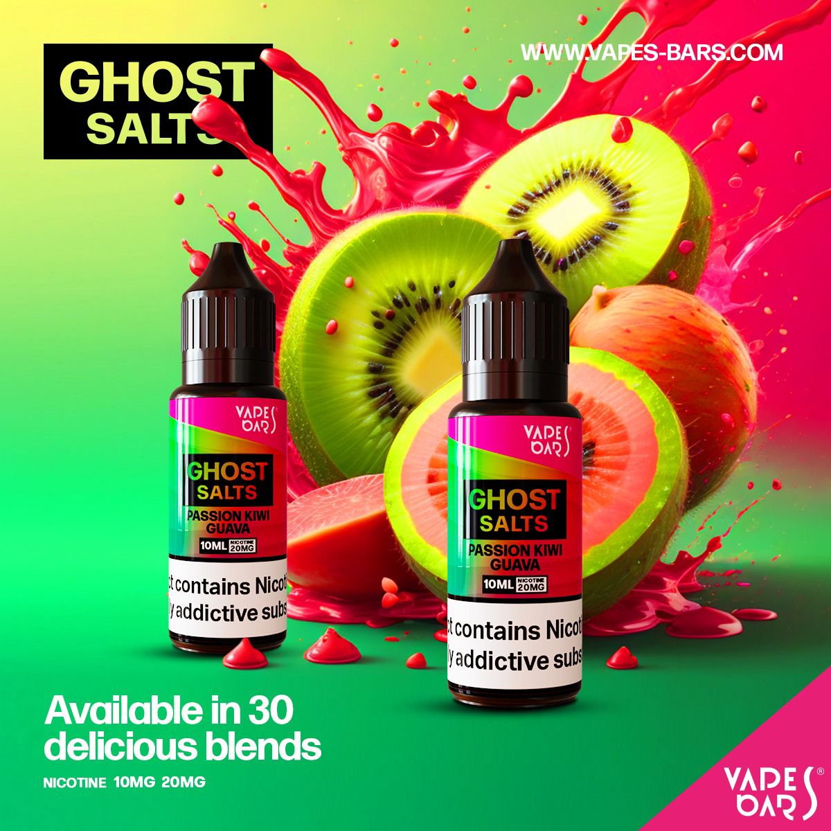 GHOST 3500 Nic Salts 10ml - Box of 10 - Clouds Vapes