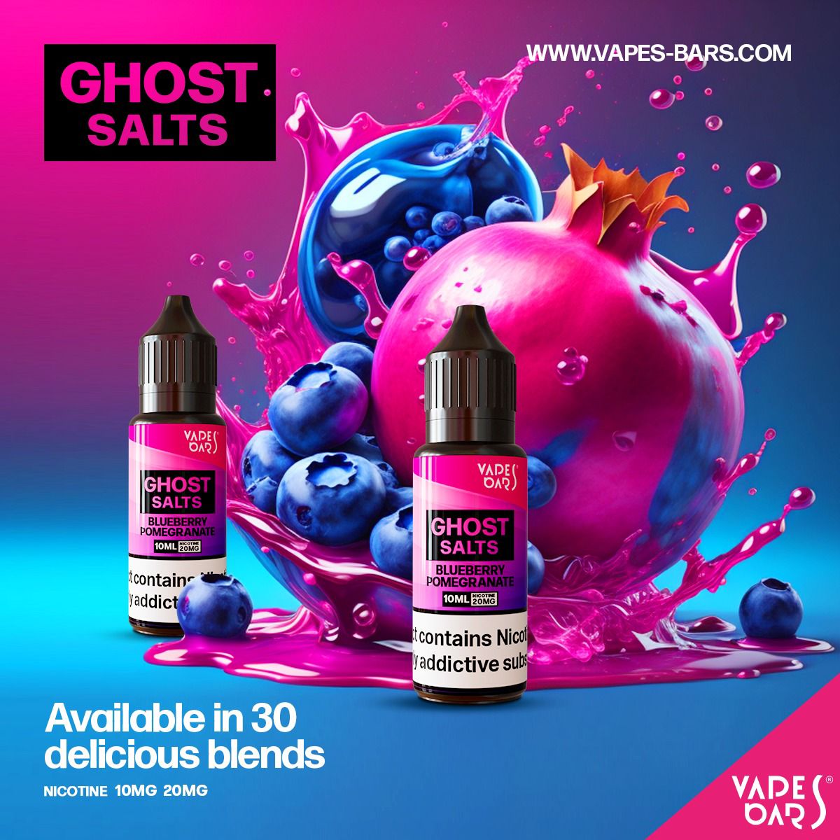 GHOST 3500 Nic Salts 10ml - Clouds Vapes