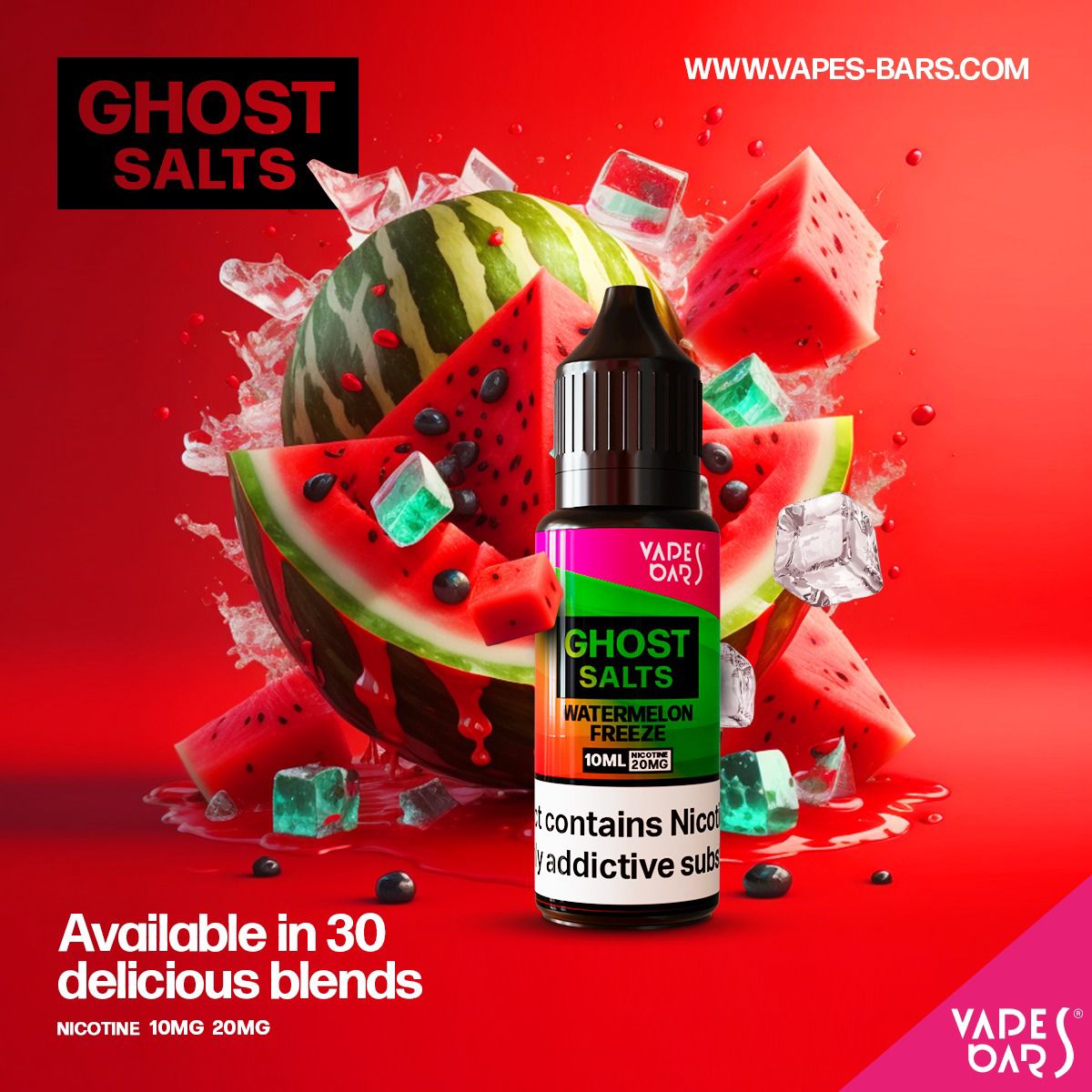 GHOST 3500 Nic Salts 10ml - Clouds Vapes