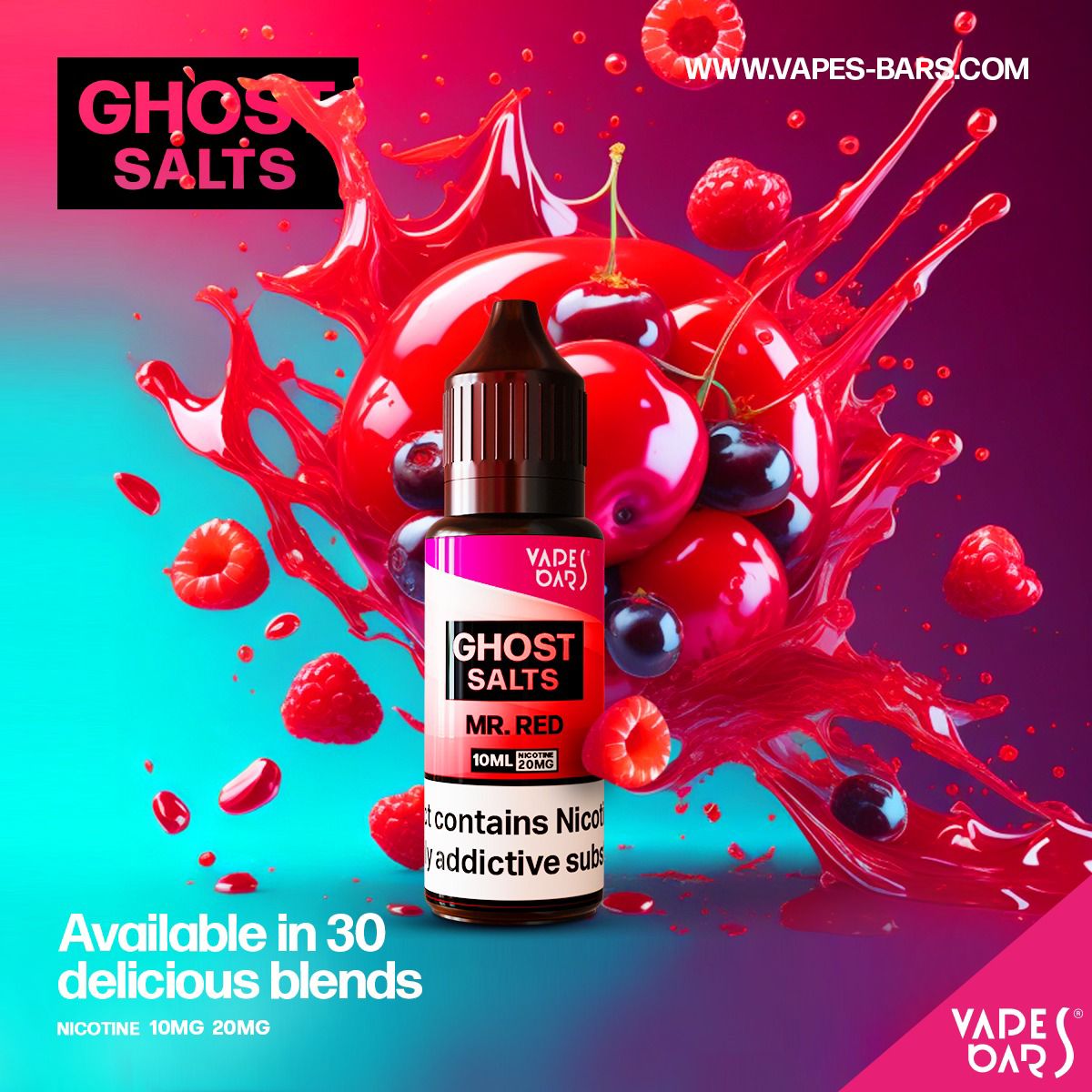 GHOST 3500 Nic Salts 10ml - Clouds Vapes