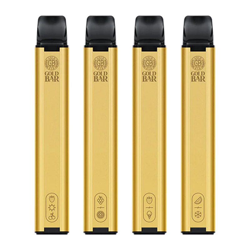 Gold Bar 600 Disposable Vape Pod Puff Bar Box of 10 - Clouds Vapes