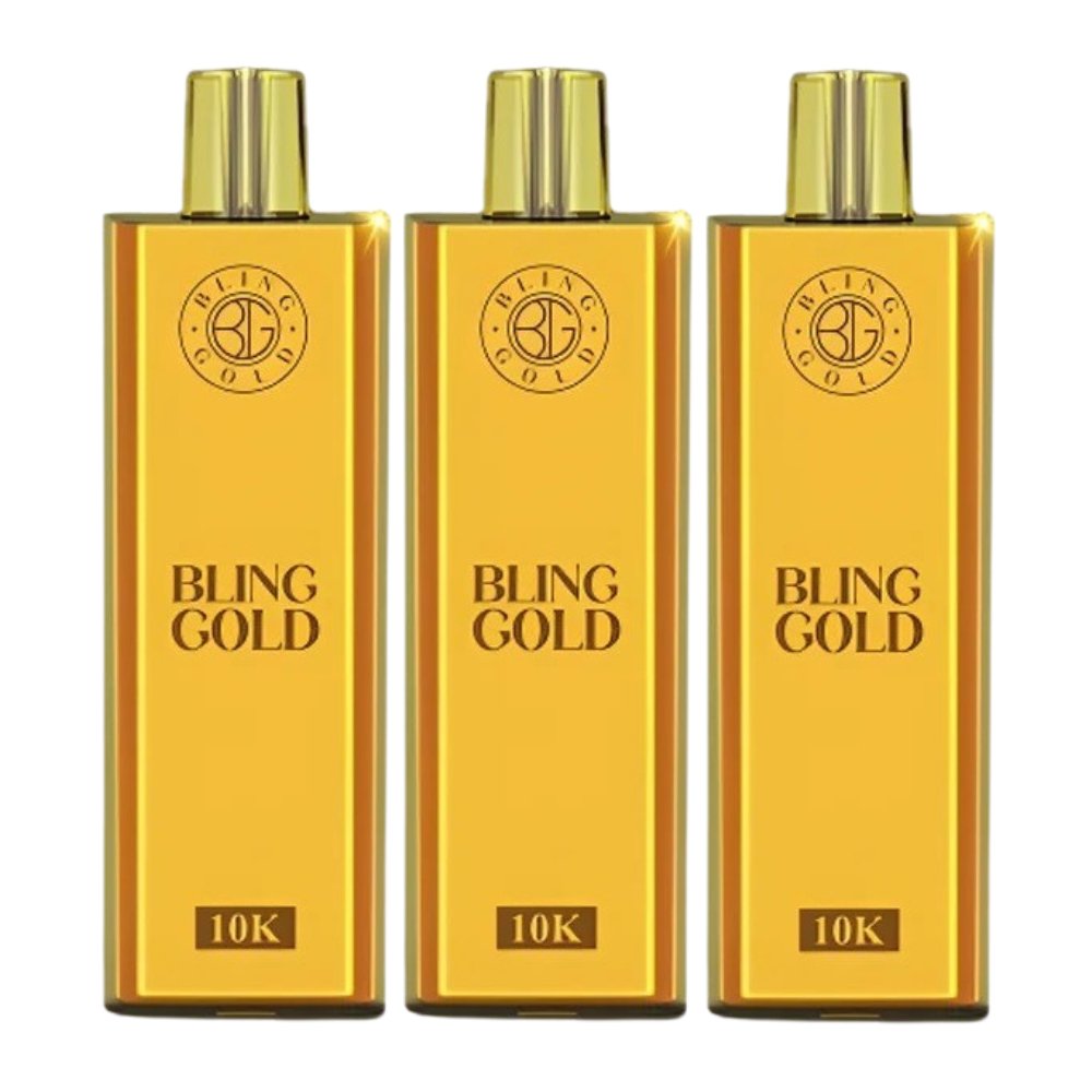 Gold Bling 10000 Disposable Vape Puff Pod Bar - Clouds Vapes