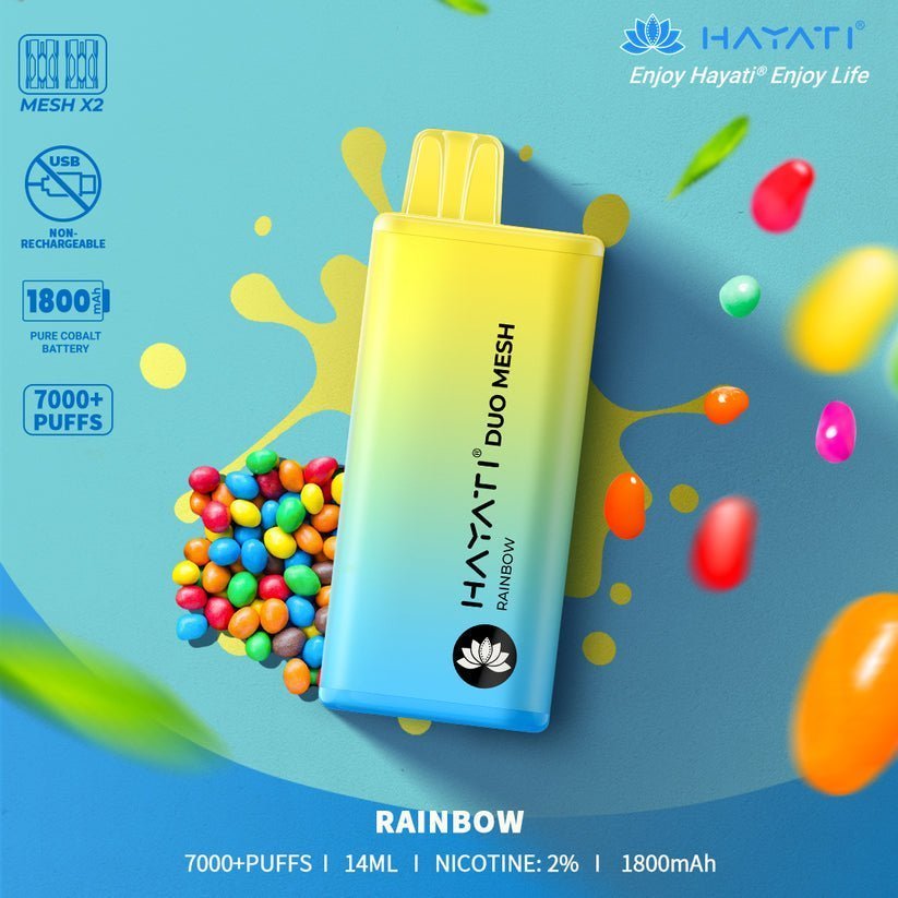 Hayati Duo Mesh 7000 Puffs Disposable Vape Bar Pod Kit - Clouds Vapes