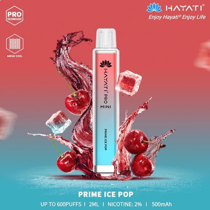 Hayati Mini Pro 600 Puffs Disposable Vape Bar Pod Box of 10 - Clouds Vapes