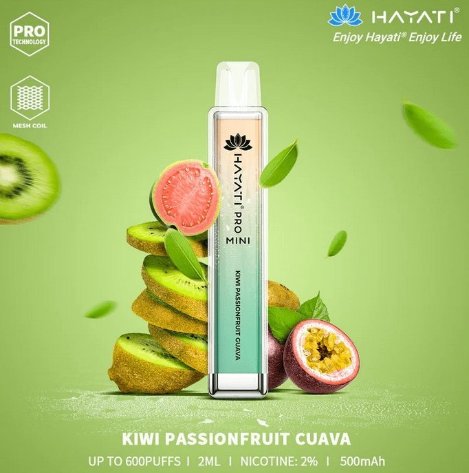 Hayati Mini Pro 600 Puffs Disposable Vape Bar Pod Box of 10 - Clouds Vapes