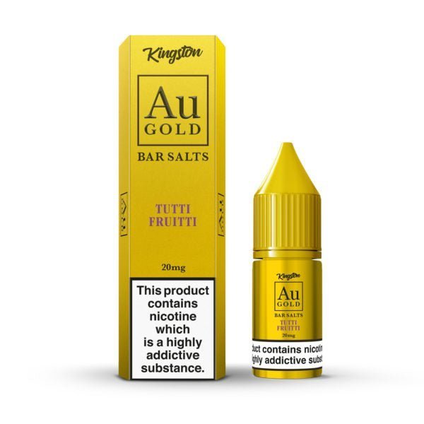 Kingston Au Gold Bar Salts 10ml E-liquids - Box of 10 - Clouds Vapes