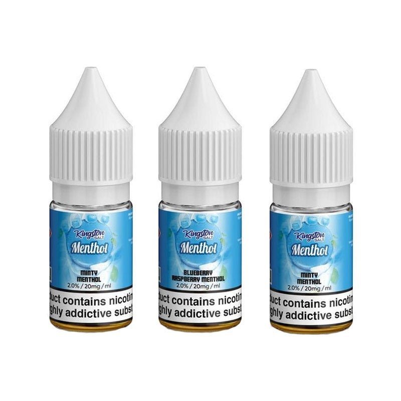 Kingston Menthol Salts Nic Salt-10ML E-liquid-Box of 10 - Clouds Vapes