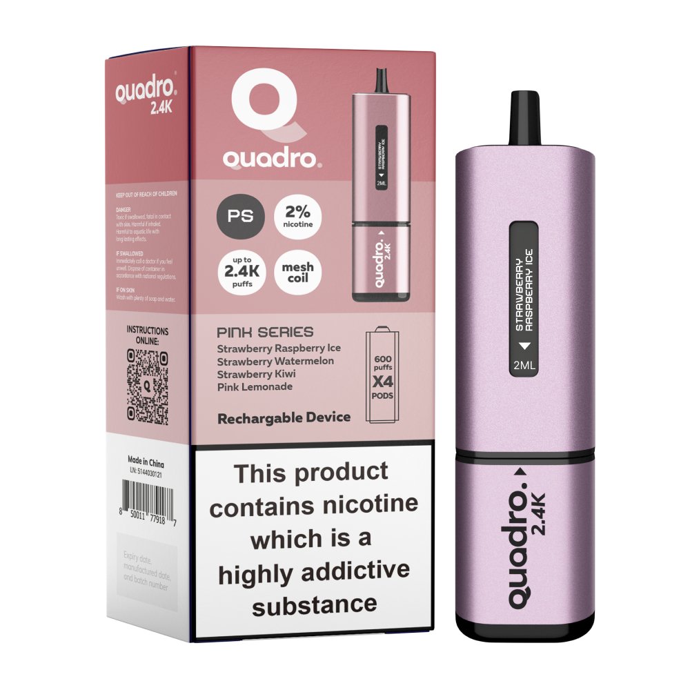 Quadro 2400 Puffs 4 in 1 Disposable Vape Device - Clouds Vapes