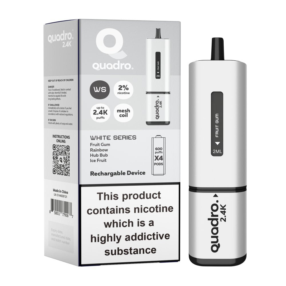 Quadro 2400 Puffs 4 in 1 Disposable Vape Device - Clouds Vapes